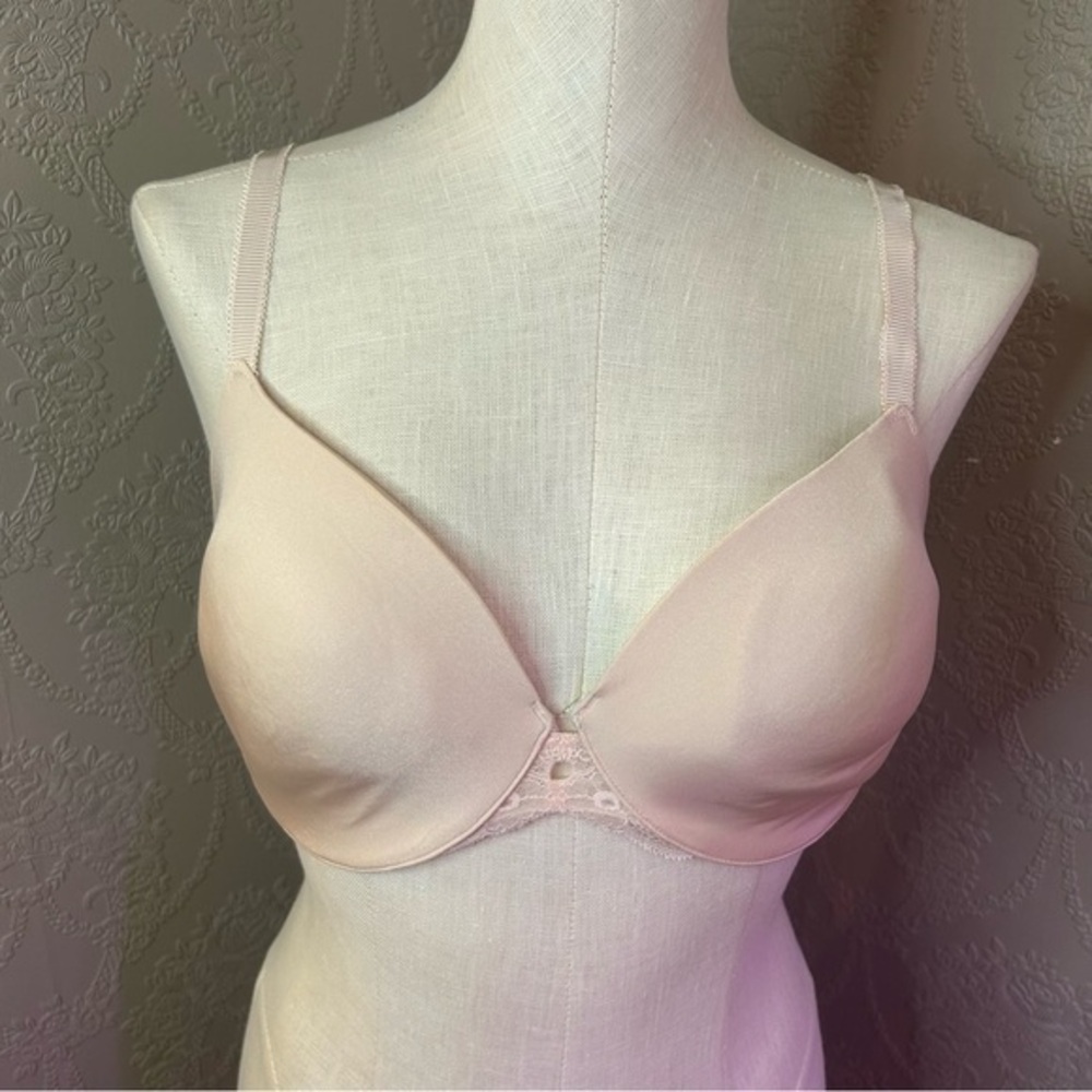 Elegant Pink Bra victoria’s Secret angels Apex underwire lightly lined 36DD